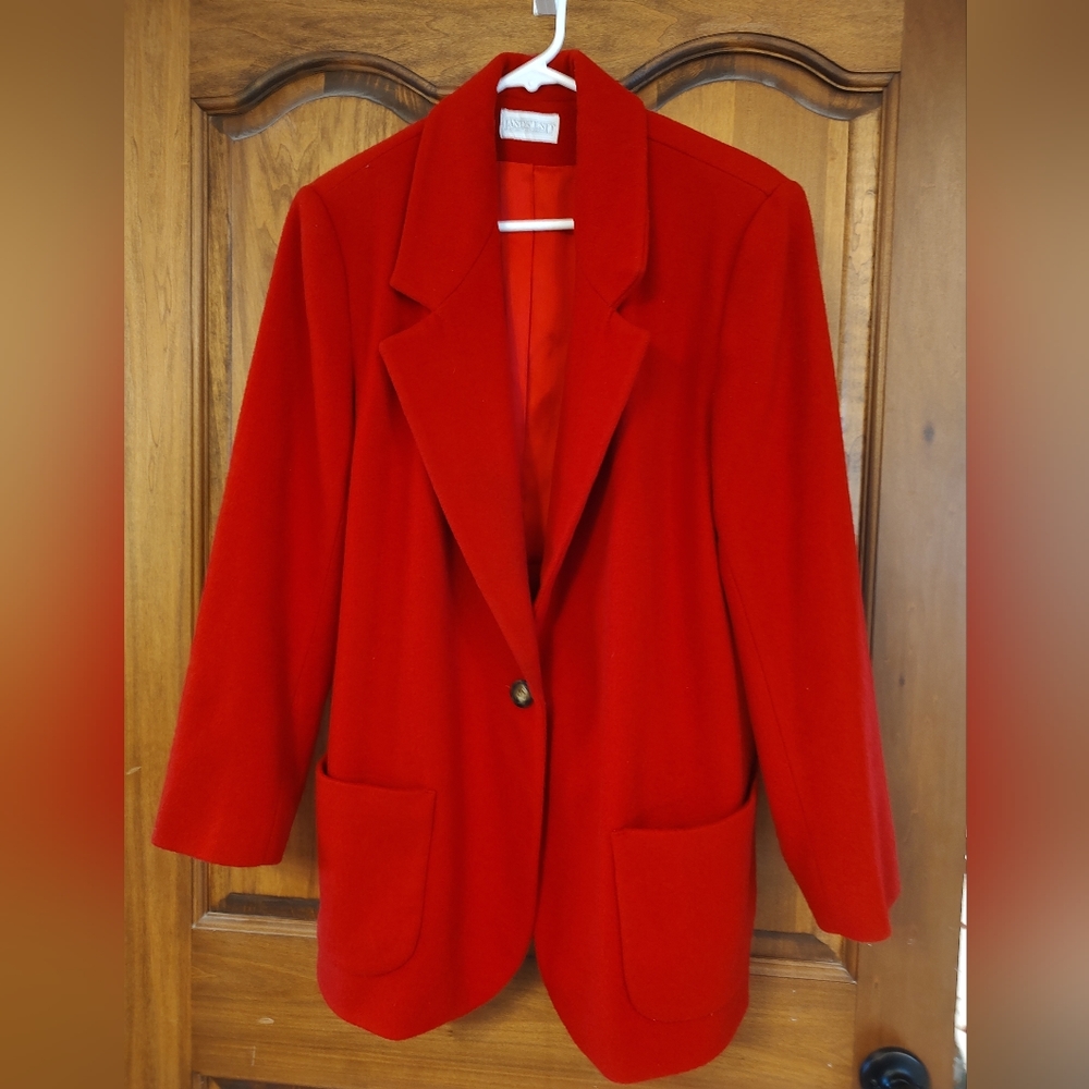 Lands End Wool Cashmere Blazer